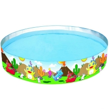 Дитячий ненадувний басейн 244х46 см, 1612 л Динозаврики (55001)