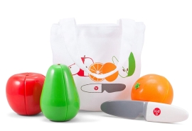 Игровой набор Kid O Магнитные Фрукты апельсин+яблоко+груша+нож (10349)