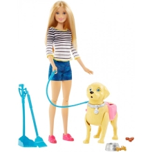 Barbie Puppy Walk Set [DWJ68]