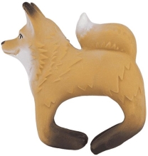 Hand toy - teether Fox Rob, Oli&Carol, natural rubber, art. L-ROB FOX-UNIT
