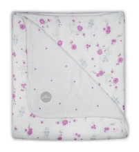 Muslin baby blanket Jollein, 120x120cm, Flowers, Pink 521-557-65058