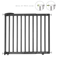 Дверна огорожа Deco Pop, колір чорний