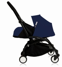 Stroller-Bassinet BABYZEN YOYO², 0M+, AIR FRANCE™/Black Chassis, Blue/Black