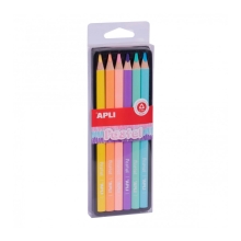 Apli Kids Pencil Set Pastel, 6 colors (18059)