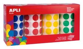 Apli Kids™ | Набір стрічок із кольоровими наклейками, 20 мм, 4 шт., Іспанія (13793)