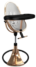 Стульчик детский Bloom Fresco ROSE GOLD BLACK (c вкладышем Lunar Silver) США