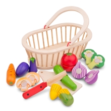 Play set New Classic Toys Basket with vegetables