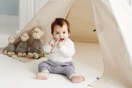 MATCHSTICK MONKEY rodent toy Monkey (grey, 10.5 cm)