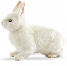 Сніговий кролик, 30 см, реалістична мяка іграшка Hansa (4671)