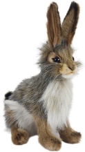 Black-tailed Bunny 23cm Realistic Hansa Plush Toy (3754)