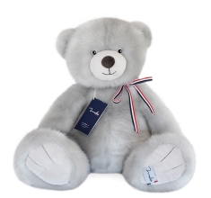  Мяка іграшка Французький ведмідь, Mailou, сірий, 50 см, арт. MA0110