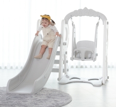 Kid slide and swing, Nature Love Mere, color: white