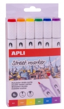 Набір маркерів Apli Kids (6 кольорів)