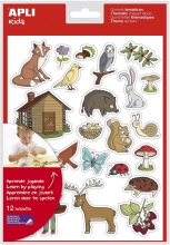 Stickers thematic training Forest, Apli Kids, 12 sheets, art. 11444