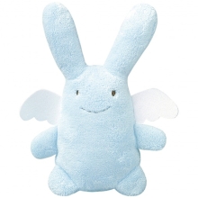 Souvenir figure musical Rabbit Angel, sky blue, 24 cm, Trousselier™ France (VM1082 12)