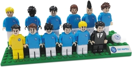 Game set Figures of football players Napoli Bricks Team Napoli, Mondo, art. 25595