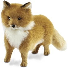 Plush Toys Fox on four legs, 27 cm, realistic Hansa Plush Toy (6995)