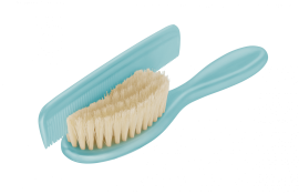 Rotho™ | Расческа и щетка из натуральной щетины, бирюзовый, Германия