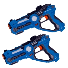 Набор из 2х интерактивных космических бластеров, Синий, Gray Starling™ (GSK-1B2)