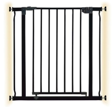 Ворота безопасности металлические Dreambaby LIBERTY, черные (F919) Англия