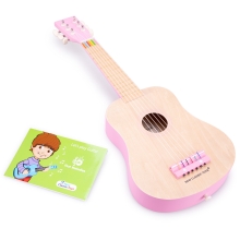 Детская гитара де люкс, New Classic Toys, розовая, арт. 10302