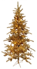 Golden Christmas tree 250 LED, Shishi, with 34 cones, 1.8 m, art. 52130