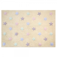 Килимок для дитячої Lorena Canals Tricolor Star Vanilla, 120х160 см