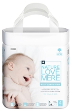 Baby Panty Diapers Magic Slim Fit, Nature Love Mere, Size L [7-11 kg] 22pcs