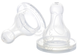 Beaba® | Set of 2 silicone nipples 2nd age, France [911288]