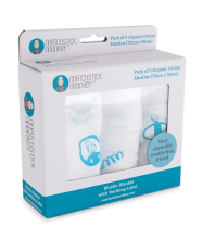 MATCHSTICK MONKEY diaper set made of 100% Muslin organic cotton 70x70 cm (light blue, 3 pcs)