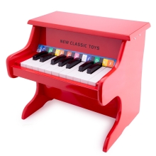 Kid piano, New Classic Toys, red, 18 keys, art. 10155