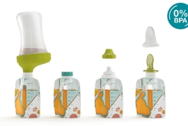 Набор для кормления BabyMoov Foodii kit (бутылочка+10пакетиков)