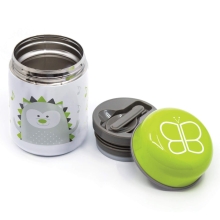 Thermocontainer for foodstuff Foöd, BBluv, with a spoon, lime, an art. B0122-L