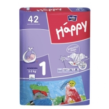 Подгузники детские Bella Baby Happy Newborn 2-5 кг 42 шт (5900516600693)