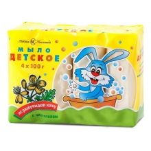 Невская Косметика мыло детское с чистотелом 4х100 г (4600697101590)