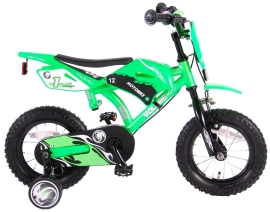 Дитячий велосипед Motorbike 12 зелений, Volare, 61207-CH-IT 3-5 років