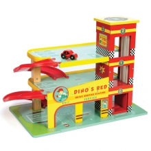 Игровой набор Гараж Дино, Le Toy Van, деревянный, арт. TV450