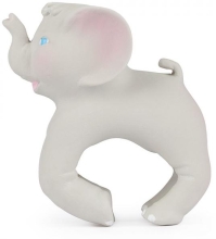 Hand toy - teether Baby Elephant Nelly, Oli&Carol, natural rubber, art. L-ELEPHANT-UNIT