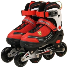 Ferrari® Roller skates red-white size 30-33 FK11, Italy