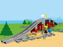 Lego constructor Railway bridge and rails, Duplo