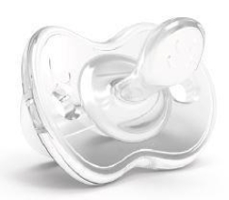 Orthosoft Light dummy 0m + glows in the dark transparent, Nuvita™ Italy