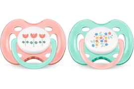 PHILIPS Avent Pacifier 0-6m Girls Design 2 Pack (SCF172/02)