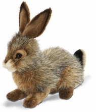 Black-tailed Rabbit, 25 cm, Realistic Hansa Plush Toy (6284)