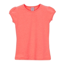 Children T-shirt Lovetti with short sleeves for 5-8 years Neon Coral (9283)