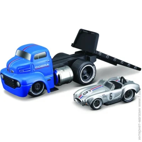 Набір іграшковий Muscle Transport трейлер-транспортер та машинка, серії Muscle Machines в асорти, Maisto (15328) / Іграшки № 25 Kids Republic Набір іграшковий Muscle Transport трейлер-транспортер та машинка, серії Muscle Machines в асорти, Maisto (15328) / Іграшки № 25