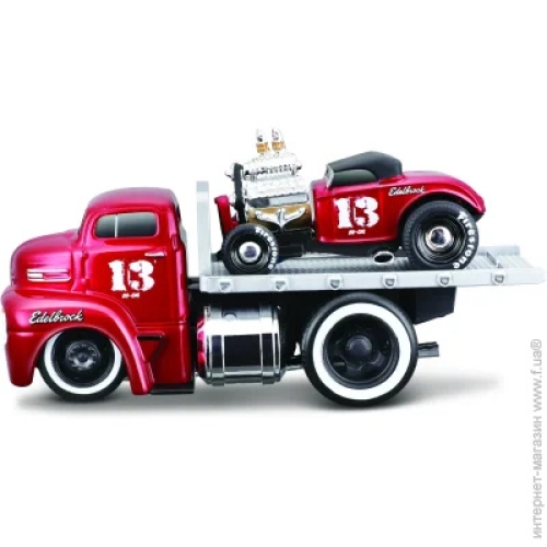 Набір іграшковий Muscle Transport трейлер-транспортер та машинка, серії Muscle Machines в асорти, Maisto (15328) / Іграшки № 15 Kids Republic Набір іграшковий Muscle Transport трейлер-транспортер та машинка, серії Muscle Machines в асорти, Maisto (15328) / Іграшки № 15