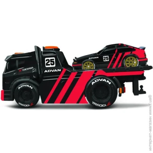 Набір іграшковий Muscle Transport трейлер-транспортер та машинка, серії Muscle Machines в асорти, Maisto (15328) / Іграшки № 19 Kids Republic Набір іграшковий Muscle Transport трейлер-транспортер та машинка, серії Muscle Machines в асорти, Maisto (15328) / Іграшки № 19