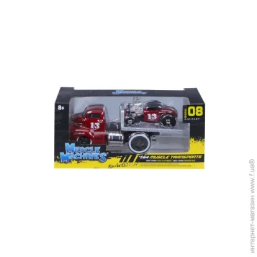 Набір іграшковий Muscle Transport трейлер-транспортер та машинка, серії Muscle Machines в асорти, Maisto (15328) / Іграшки № 2 Kids Republic Набір іграшковий Muscle Transport трейлер-транспортер та машинка, серії Muscle Machines в асорти, Maisto (15328) / Іграшки № 2