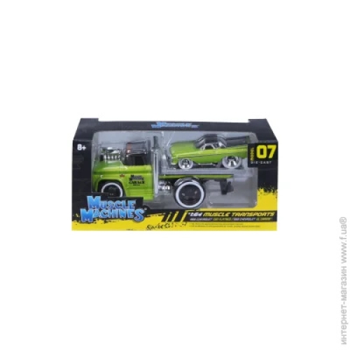 Набір іграшковий Muscle Transport трейлер-транспортер та машинка, серії Muscle Machines в асорти, Maisto (15328) / Іграшки № 10 Kids Republic Набір іграшковий Muscle Transport трейлер-транспортер та машинка, серії Muscle Machines в асорти, Maisto (15328) / Іграшки № 10