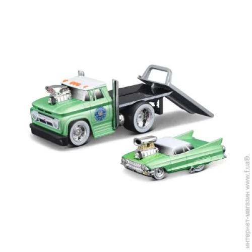 Набір іграшковий Muscle Transport трейлер-транспортер та машинка, серії Muscle Machines в асорти, Maisto (15328) / Іграшки № 9 Kids Republic Набір іграшковий Muscle Transport трейлер-транспортер та машинка, серії Muscle Machines в асорти, Maisto (15328) / Іграшки № 9